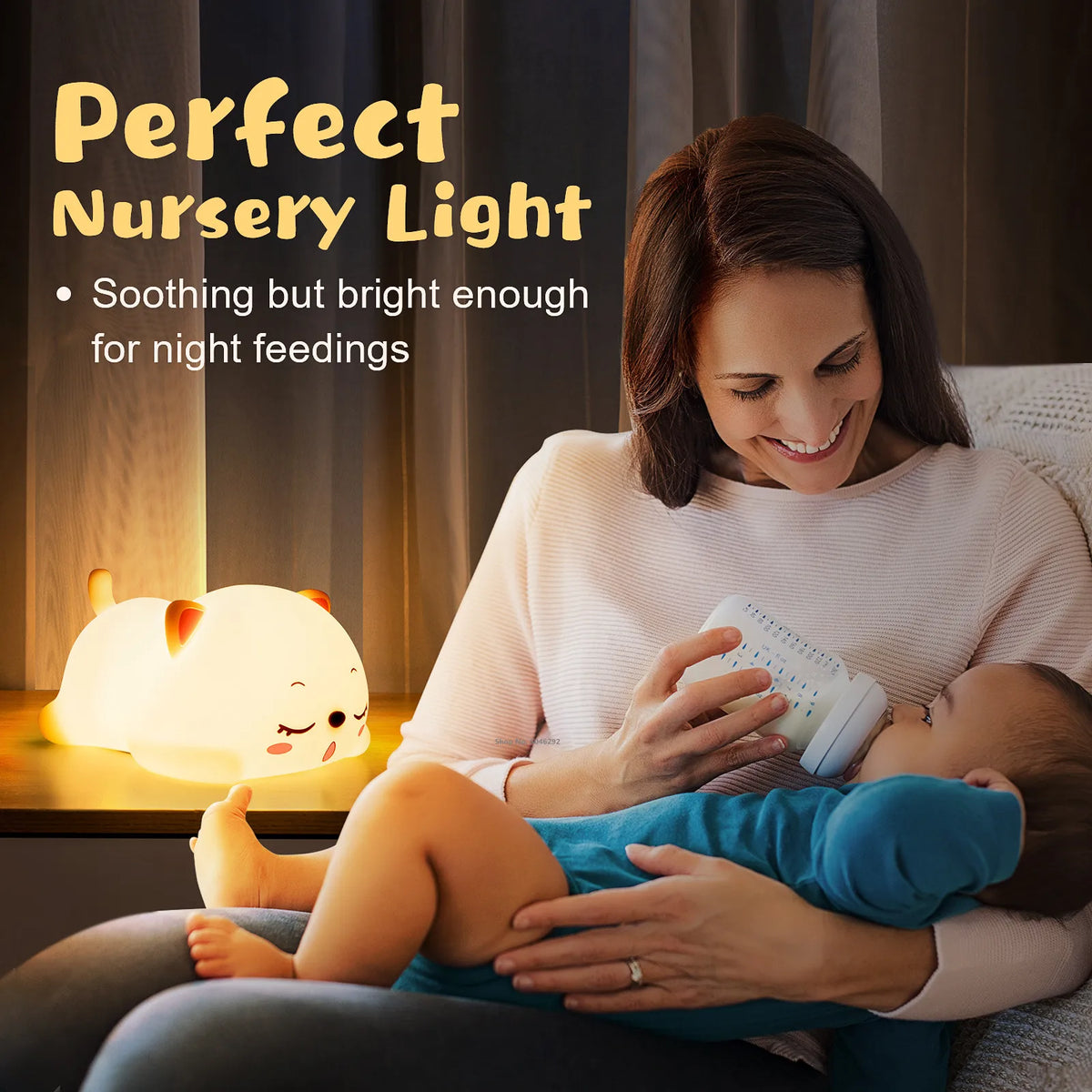 Magnifique Lampe de chevet en forme de chat pour bebe enfants