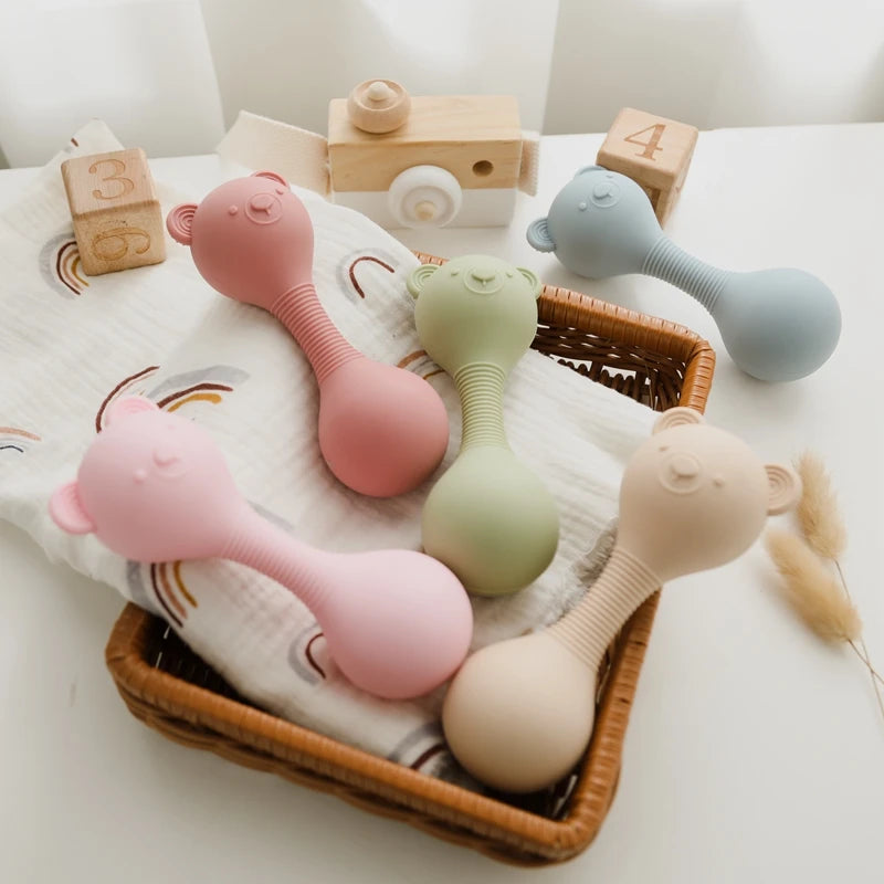 maracas silicone pour bébé
