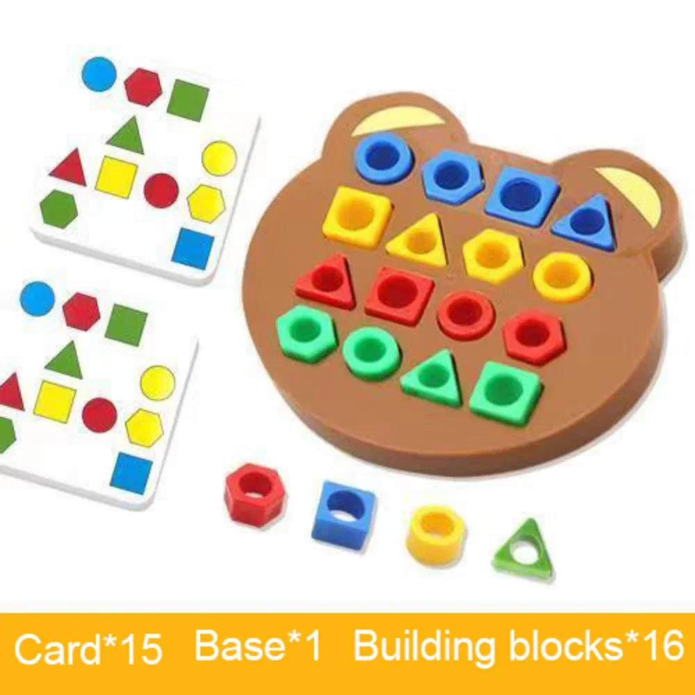Puzzle Géométrique 3D Montessori