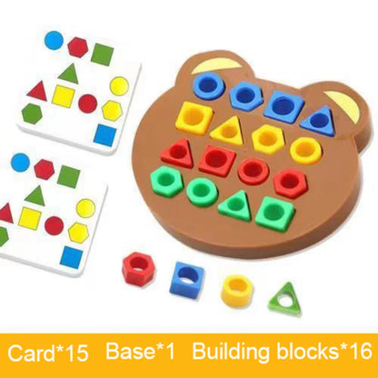Puzzle Géométrique 3D Montessori
