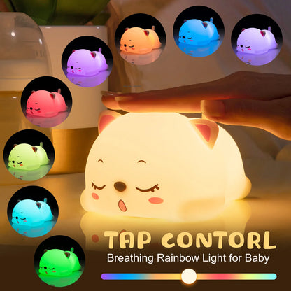 Magnifique Lampe de chevet en forme de chat pour bebe enfants