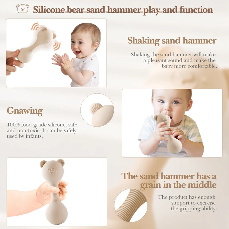 maracas silicone pour bébé