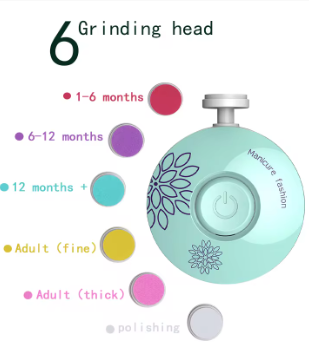 Lime à Ongles Électrique Bébé 6 Têtes