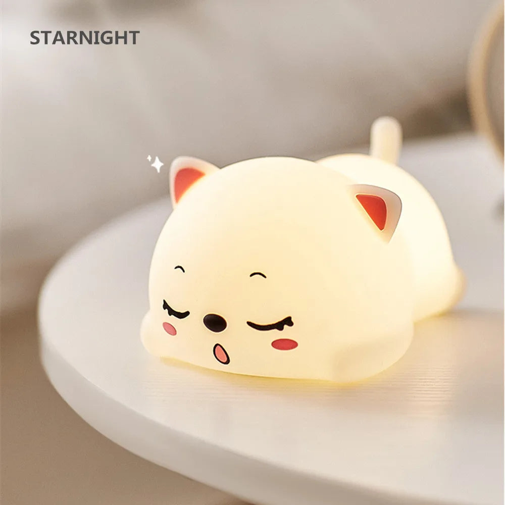 Magnifique Lampe de chevet en forme de chat pour bebe enfants